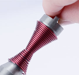 Unscrewing the mandrel